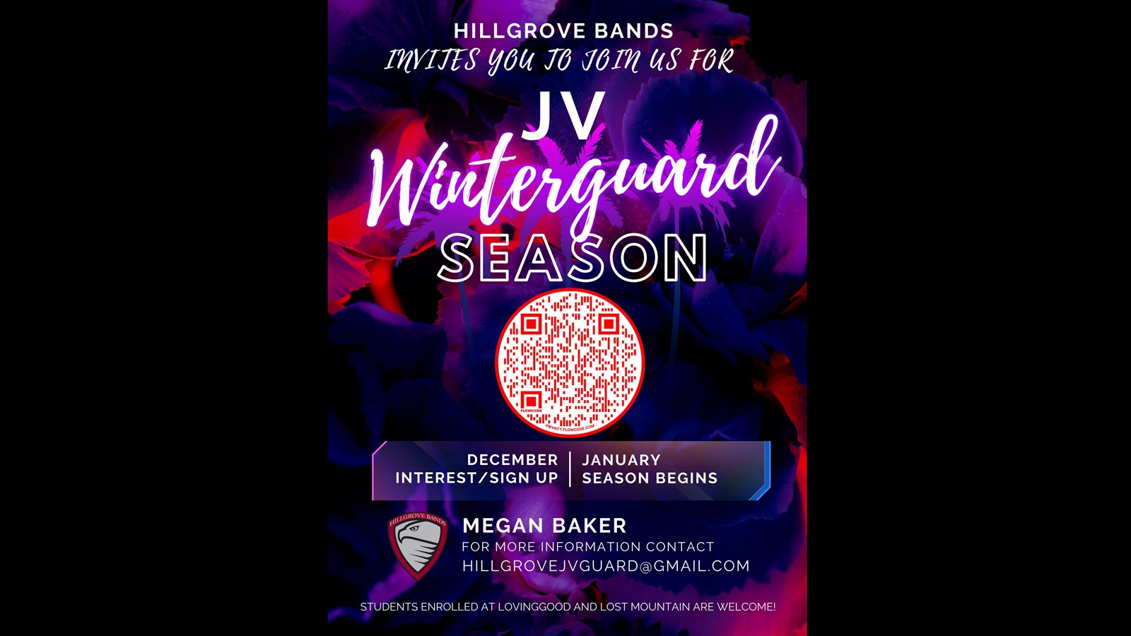 JV Winterguard Season QR code